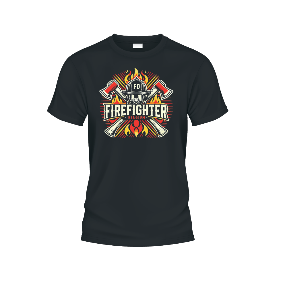 t-shirt firefighter belgium vlam