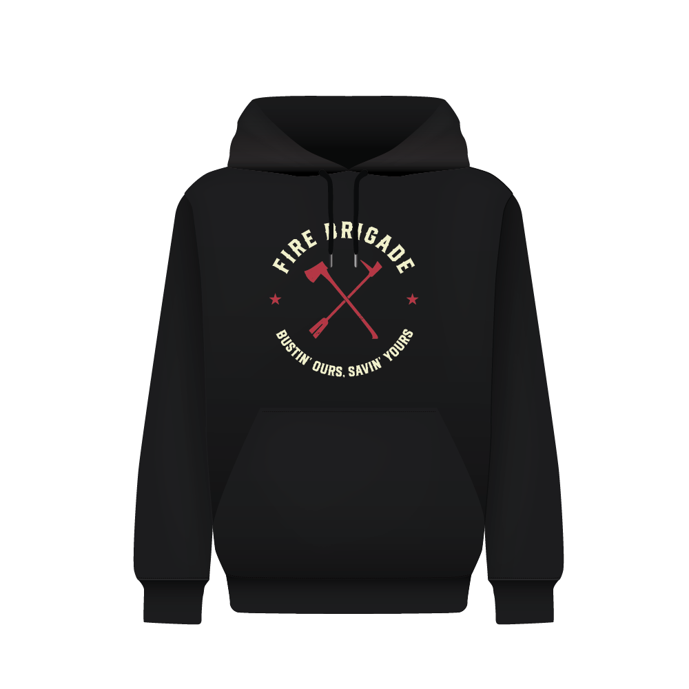 Hoodie fire brigade zwart/navy